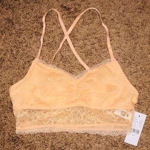 PacSun WeToMe Peach Lace Bralette NWT